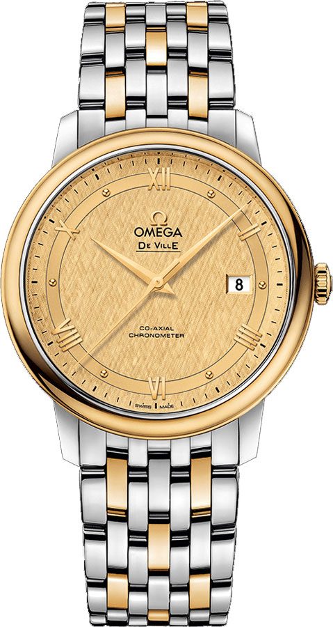 Omega De Ville Prestige Steel & Yellow Gold Men's Watch 424.20.40.20.08.001 