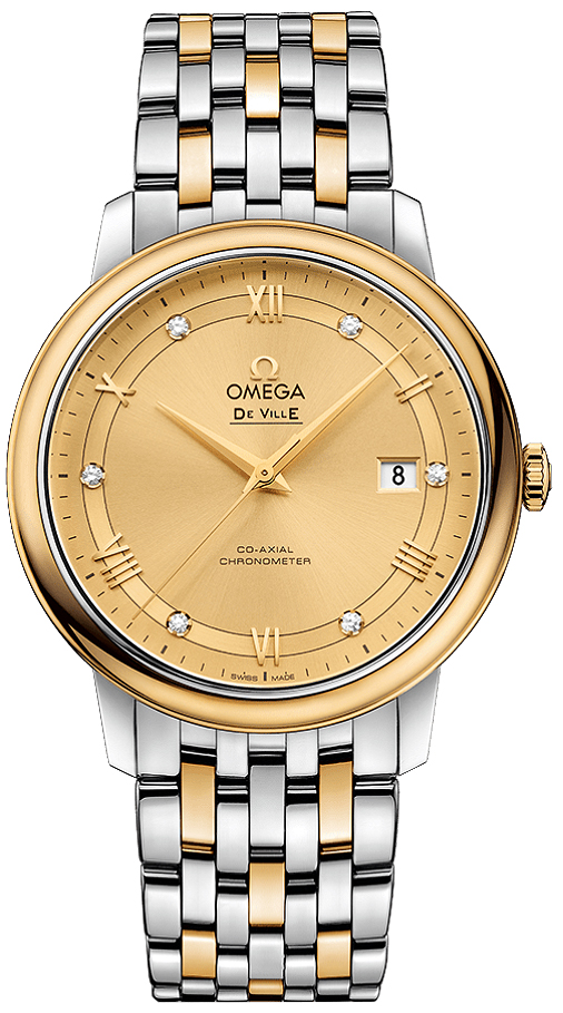 Omega De Ville Self winding Automatic Champagne Mens Watch 42420402058001 