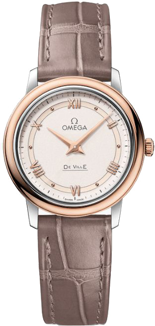 Omega De Ville Battery Operated Quartz Ivory Ladies Watch 42423276009001 