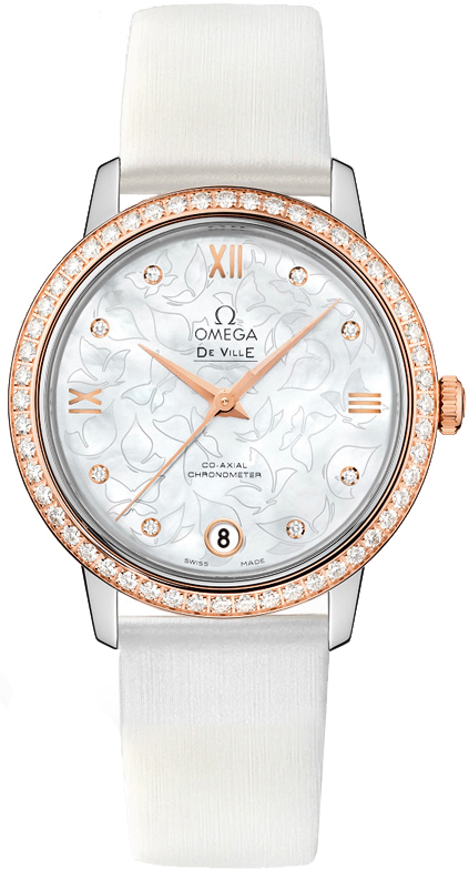 Omega De Ville Prestige Rose Gold & Steel Women's Watch 424.27.33.20.55.001 