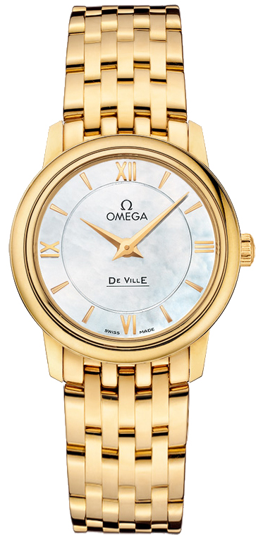 Omega De Ville White Ladies Watch 42450276005001 