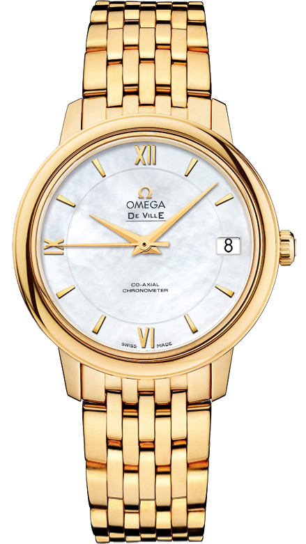 Omega De Ville White Ladies Watch 42450332005001 