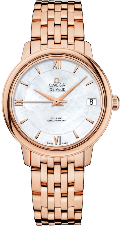 Omega De Ville White Ladies Watch 42450332005002 
