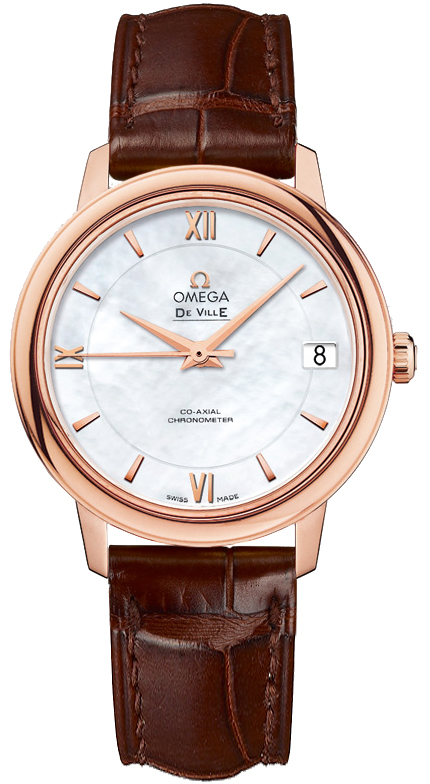 Omega De Ville White Ladies Watch 42453332005001 