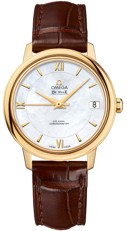 Omega De Ville White Ladies Watch 42453332005002 