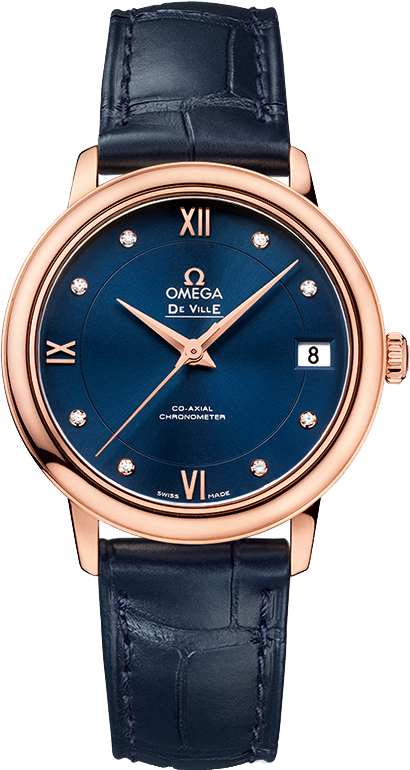 Omega De Ville Blue Ladies Watch 42453332053001 