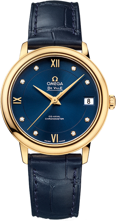 Omega De Ville Blue Ladies Watch 42453332053002 