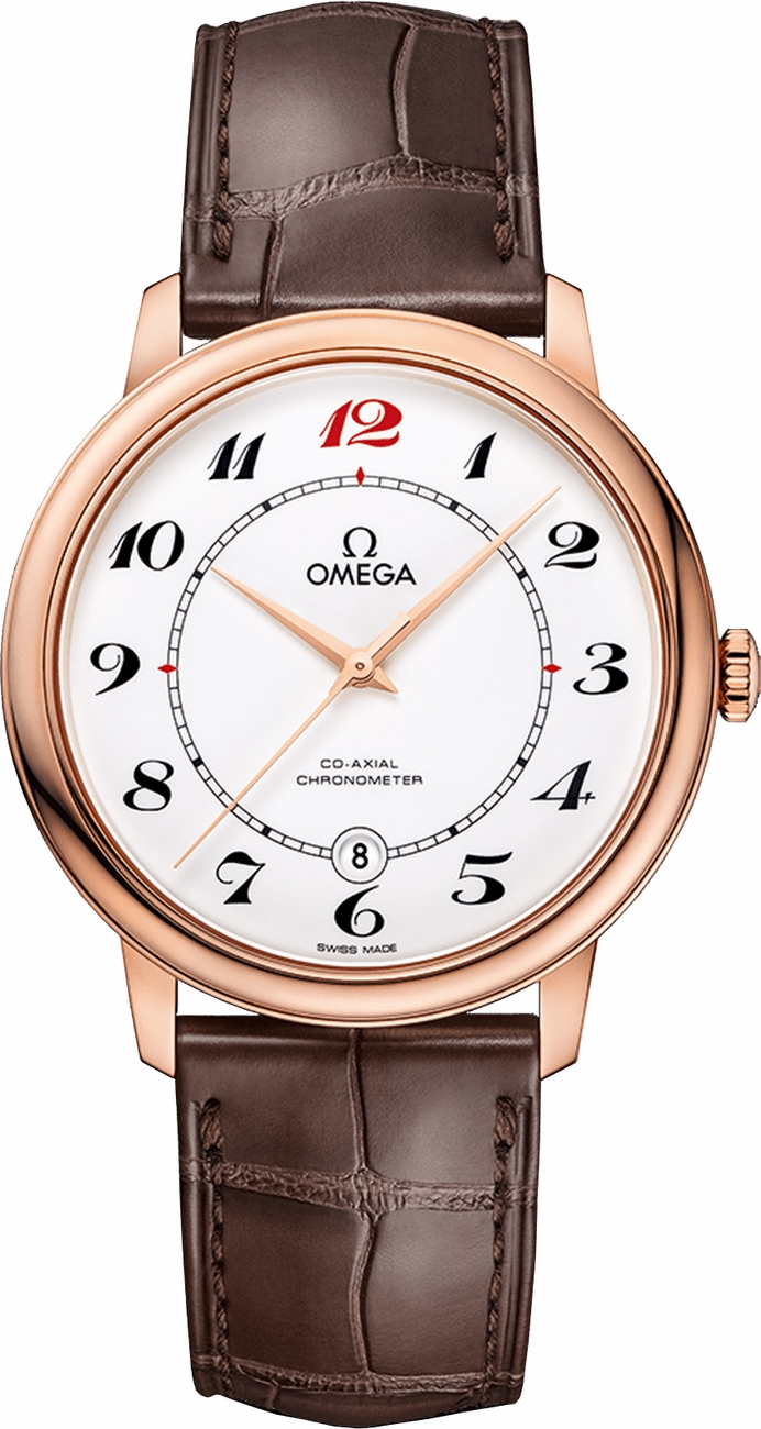 Omega De Ville Self winding Automatic Chronometer White Mens Watch 42453402004004 