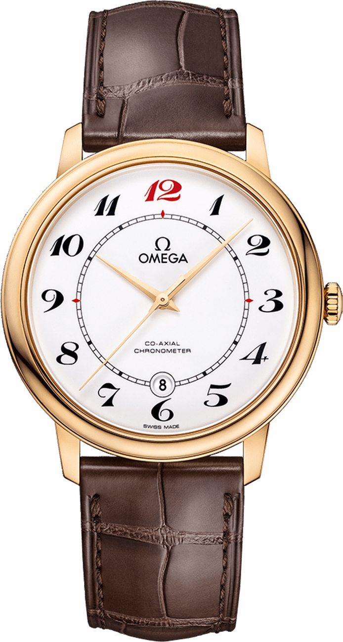 Omega De Ville Self winding Automatic Chronometer White Mens Watch 42453402004005 