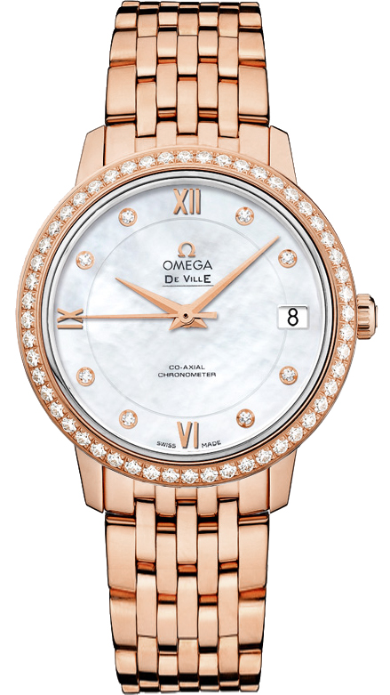 Omega De Ville White Ladies Watch 42455332055002 