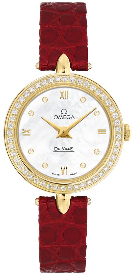 Omega De Ville Battery Operated Quartz White Watch 42458276055001 