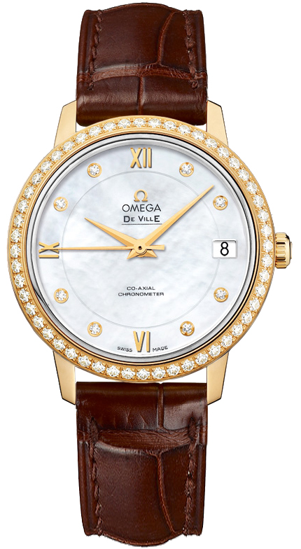 Omega De Ville White Ladies Watch 42458332055002 