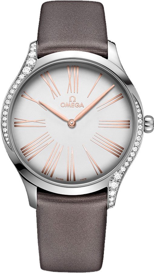 Omega De Ville Battery Operated Quartz Silver Ladies Watch 42817396002001 