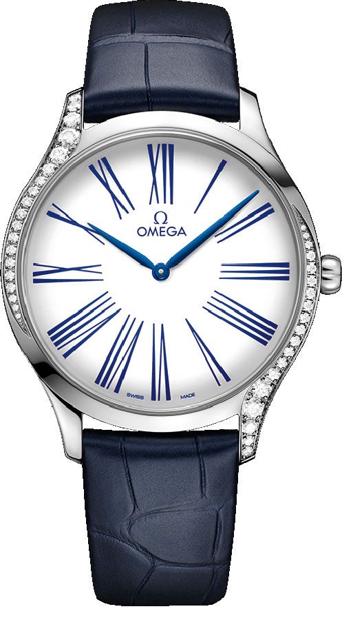 Omega De Ville Battery Operated Quartz White Ladies Watch 42818396004001 