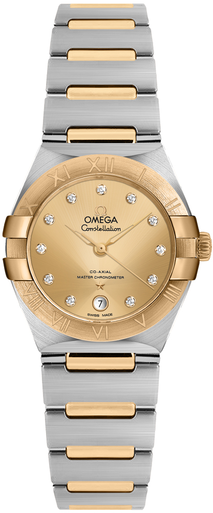 Omega Constellation Self winding Automatic Chronometer Champagne Ladies Watch 13120292058001 