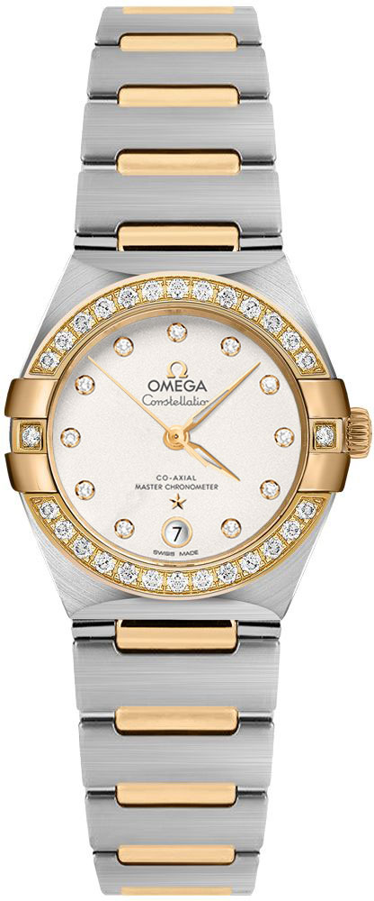 Omega Constellation Self winding Automatic Chronometer Silver Ladies Watch 13125292052002 