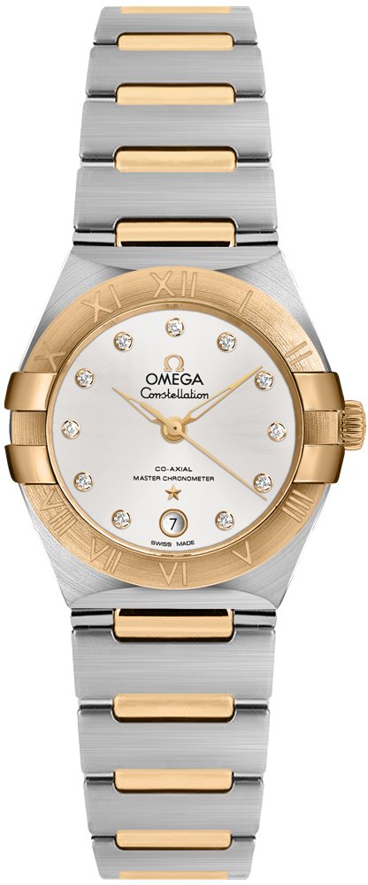 Omega Constellation Self winding Automatic Chronometer Silver Ladies Watch 13120292052002 