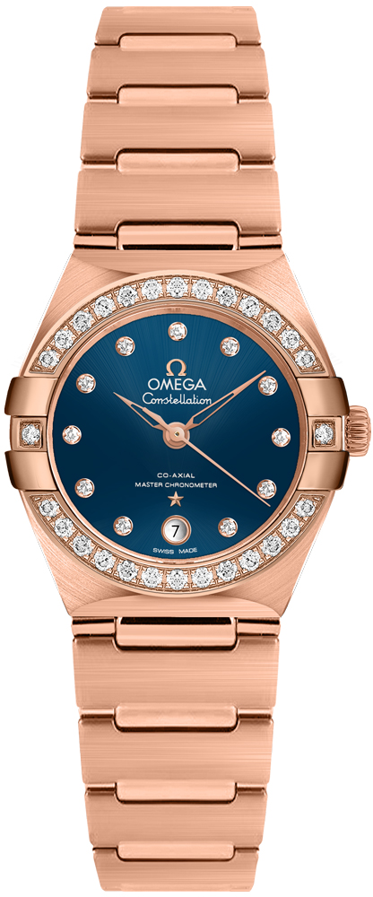 Omega Constellation Self winding Automatic Chronometer Blue Ladies Watch 13155292053001 