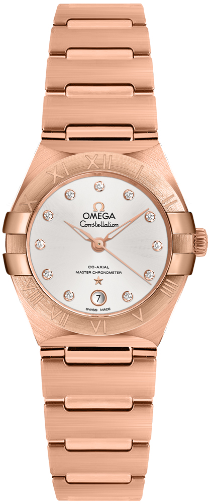 Omega Constellation Self winding Automatic Chronometer Silver Ladies Watch 13150292052001 