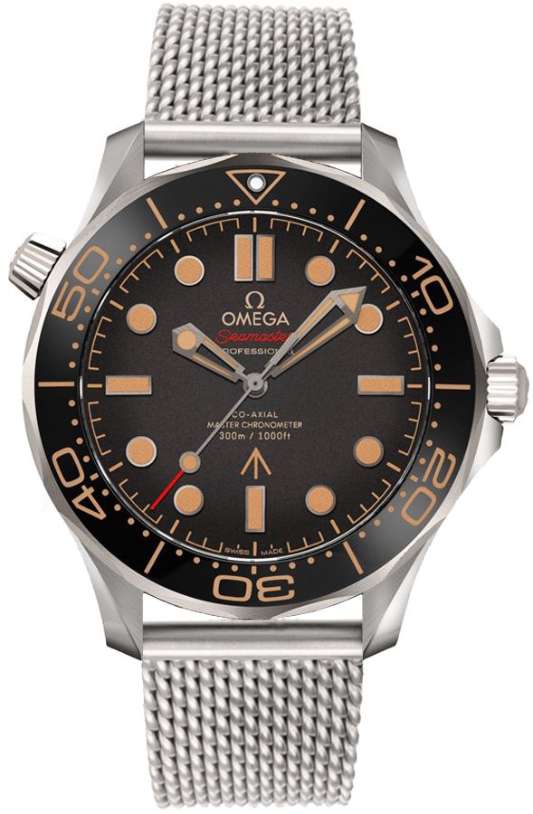 Omega Seamaster Self winding Automatic Chronometer Brown Mens Watch 21090422001001 