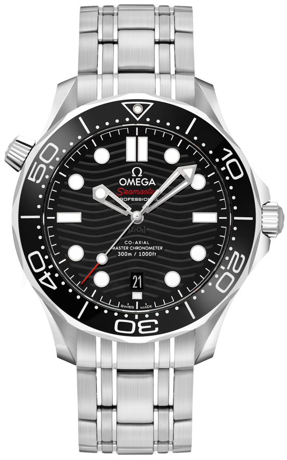 Omega Seamaster Self winding Automatic Black Mens Watch 21030422001001 