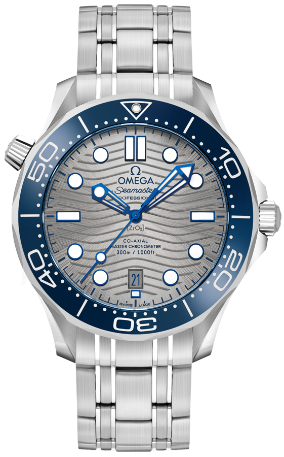 Omega Seamaster Self winding Automatic Grey Mens Watch 21030422006001 
