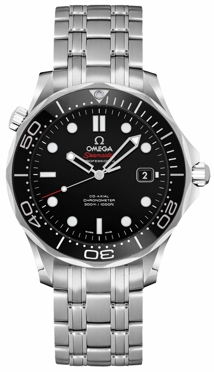 Omega Seamaster Self winding Automatic Black Mens Watch 21230362001002 
