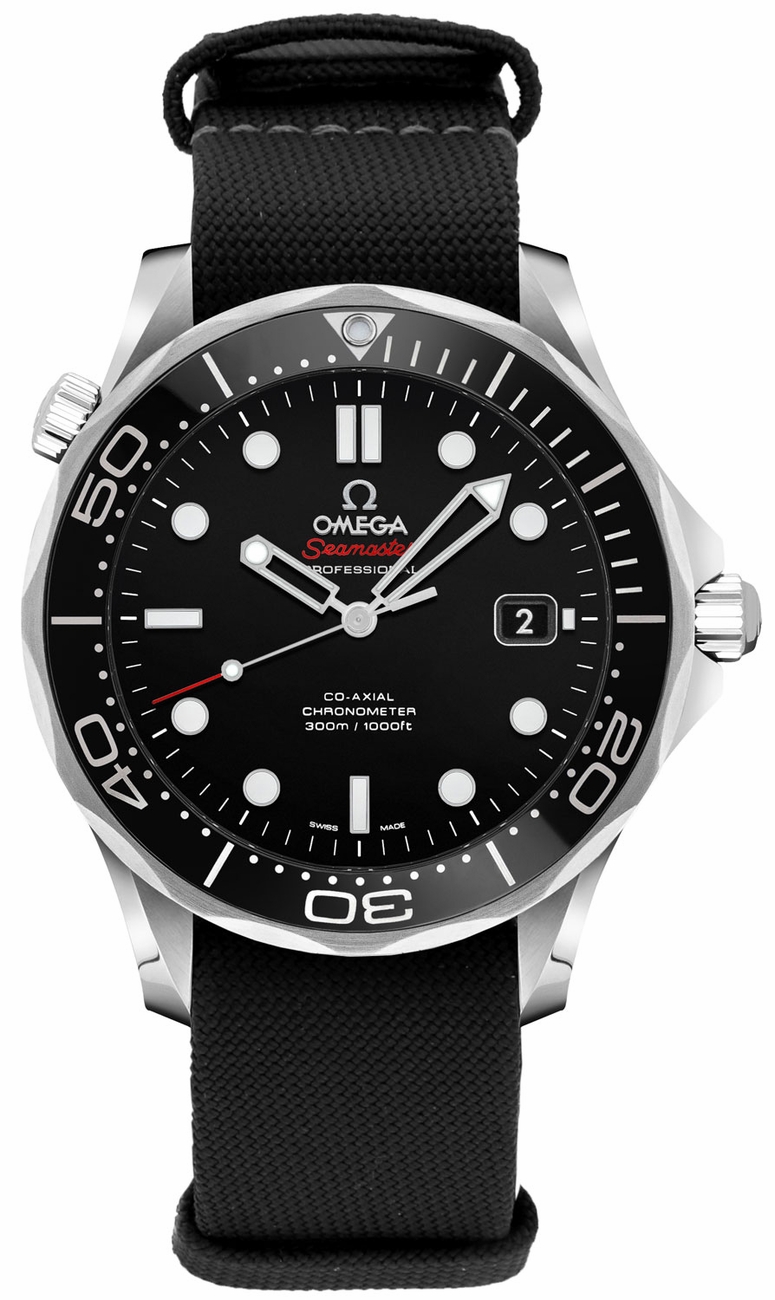 Omega Seamaster Self winding Automatic Chronometer Black Mens Watch 21230412001003-BLKFT 