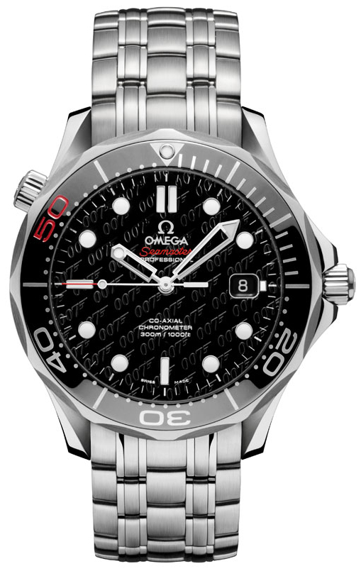 Omega Seamaster Self winding Automatic Black Mens Watch 21230412001005 