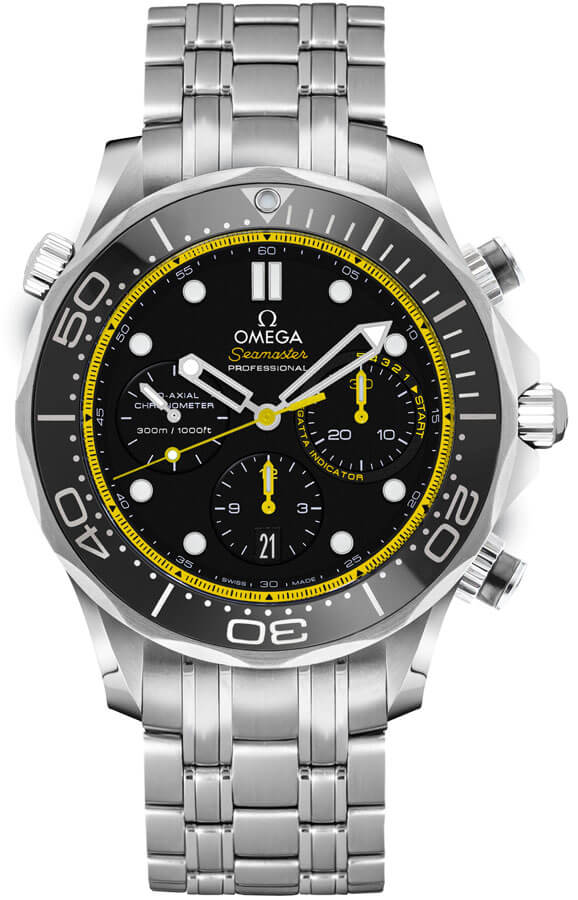 Omega Seamaster Self winding Automatic Black Mens Watch 21230445001002 