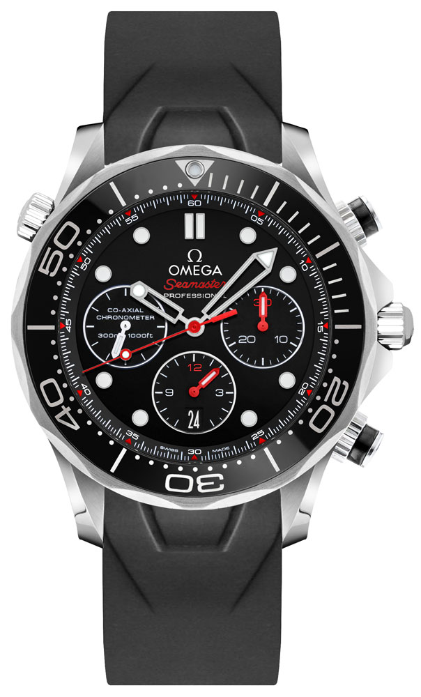 Omega Seamaster Self winding Automatic Black Mens Watch 21230425001001-BLKRT 