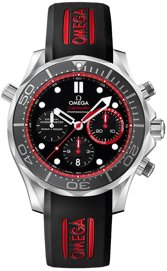 Omega Seamaster Self winding Automatic Black Mens Watch 21232445001001 