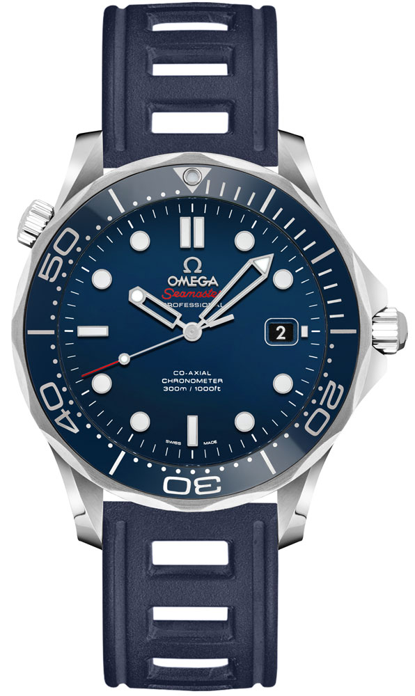 Omega Seamaster Self winding Automatic Chronometer Blue Watch 21230412003001-BLURT 