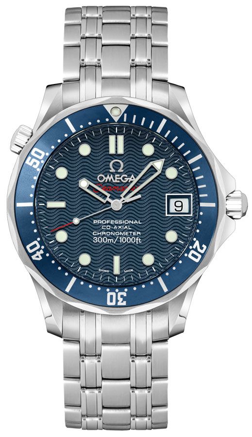 Omega Seamaster Self winding Automatic Blue Ladies Watch 22228000 