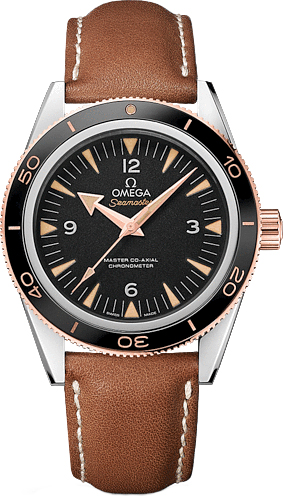 Omega Seamaster Self winding Automatic Chronometer Black Mens Watch 23322412101002 