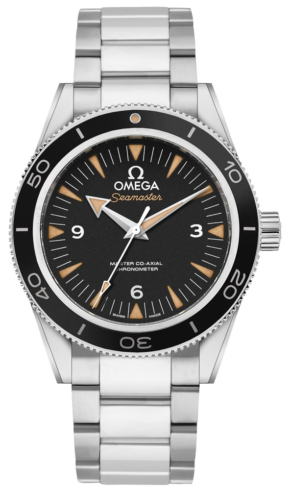 Omega Seamaster Self winding Automatic Black Mens Watch 23330412101001 