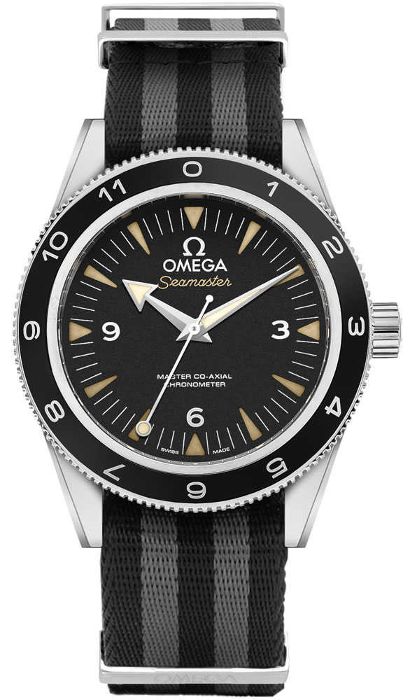 Omega Seamaster Self winding Automatic Black Mens Watch 23332412101001 