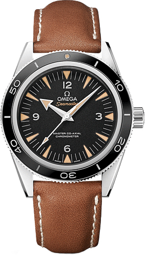 Omega Seamaster Self winding Automatic Chronometer Black Mens Watch 23332412101002 