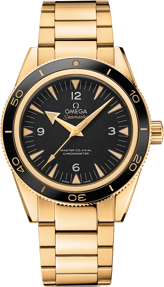 Omega Seamaster Self winding Automatic Chronometer Black Mens Watch 23360412101002 