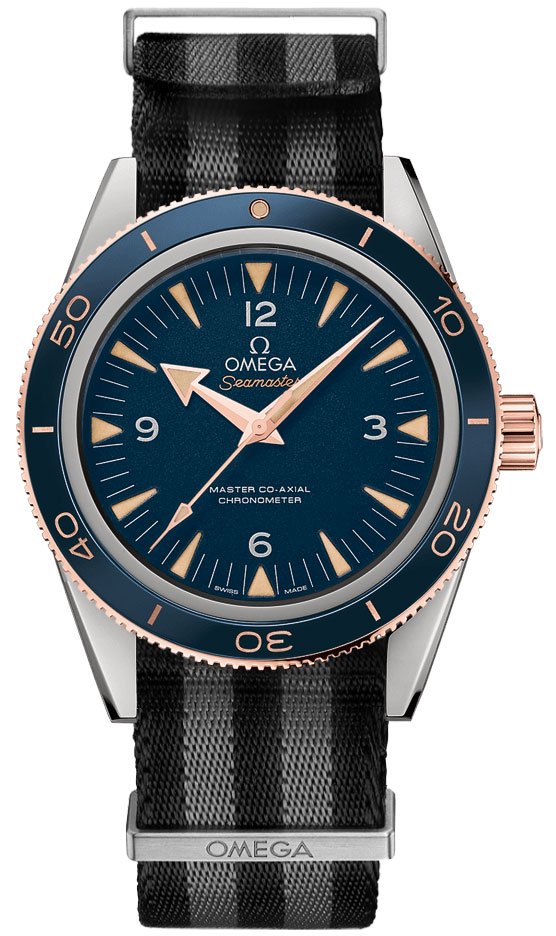Omega Seamaster Self winding Automatic Blue Mens Watch 23360412103001-NATO 