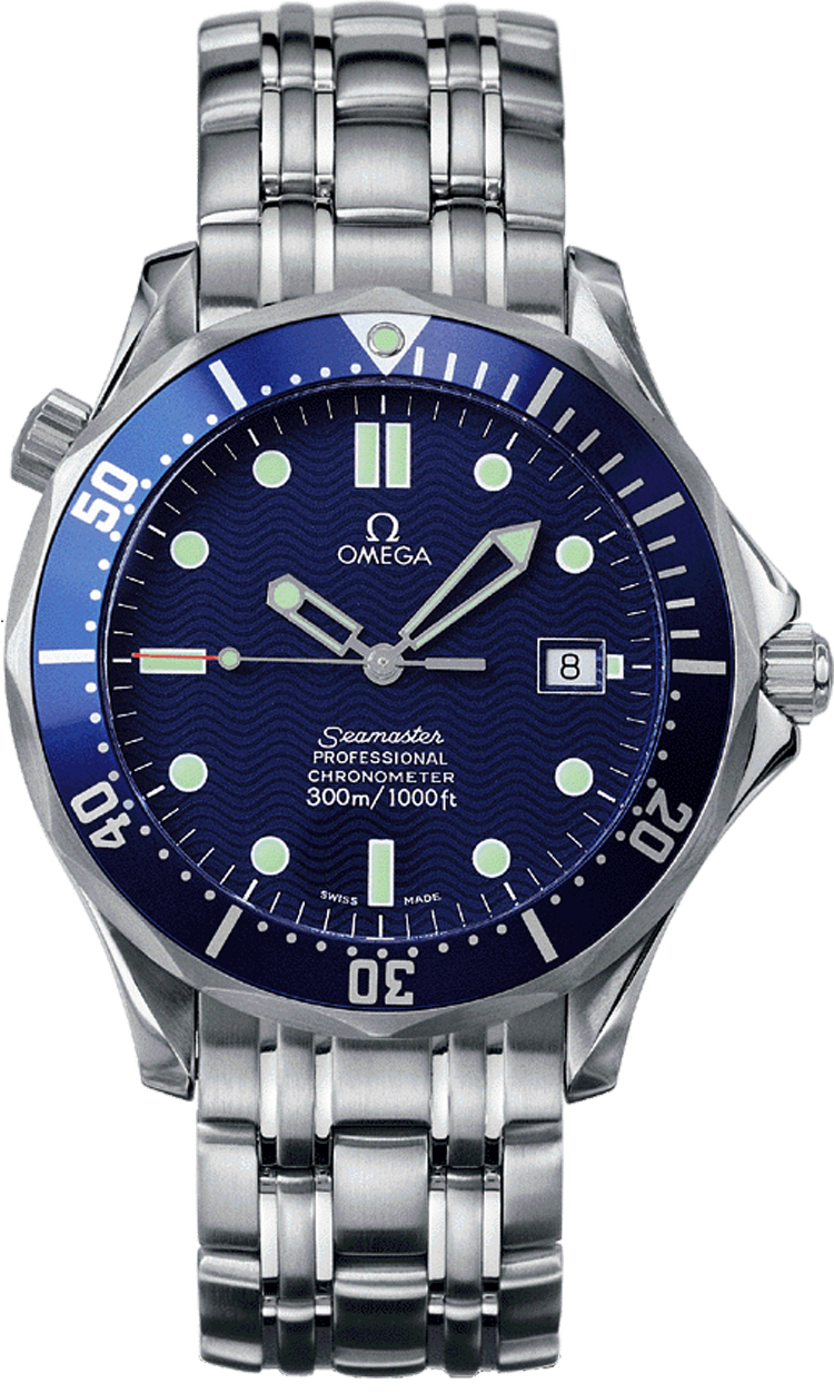 Omega Seamaster Self winding Automatic Chronometer Blue Mens Watch 25318000 