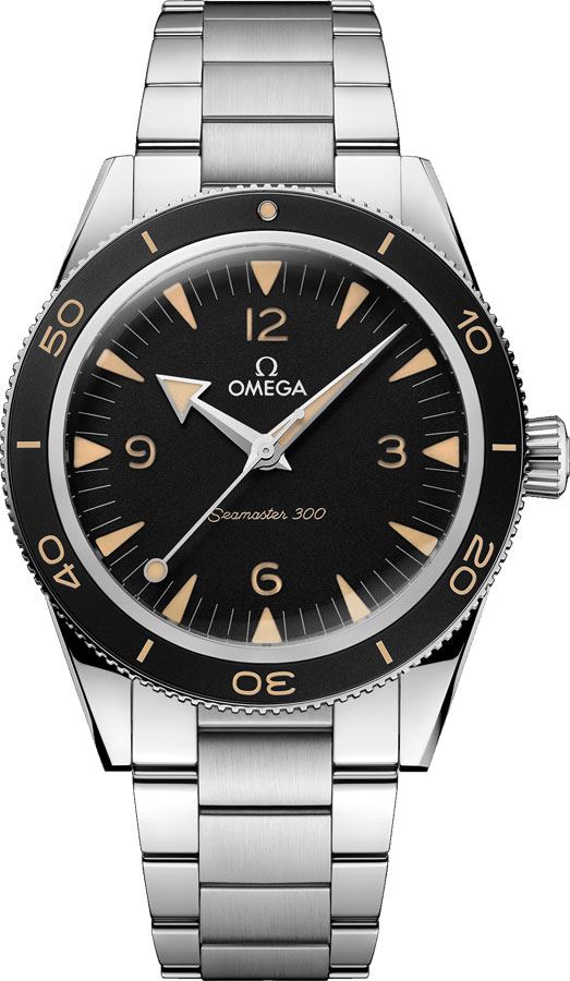 Omega Seamaster Self winding Automatic Black Mens Watch 23430412101001 