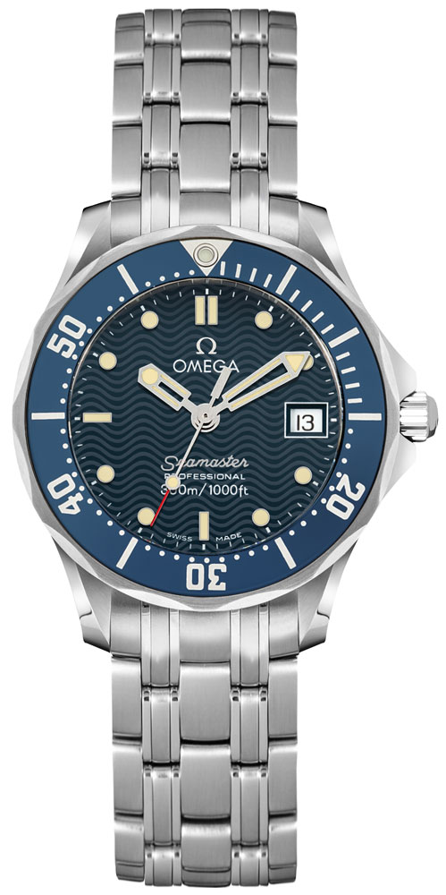 Omega Seamaster Battery Operated Quartz Blue Ladies Watch 25838000 