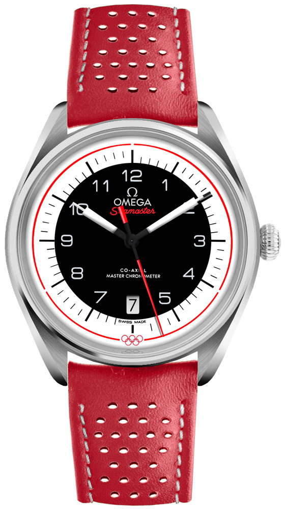 Omega Seamaster Self winding Automatic Chronometer White Black Mens Watch 52232402001004 