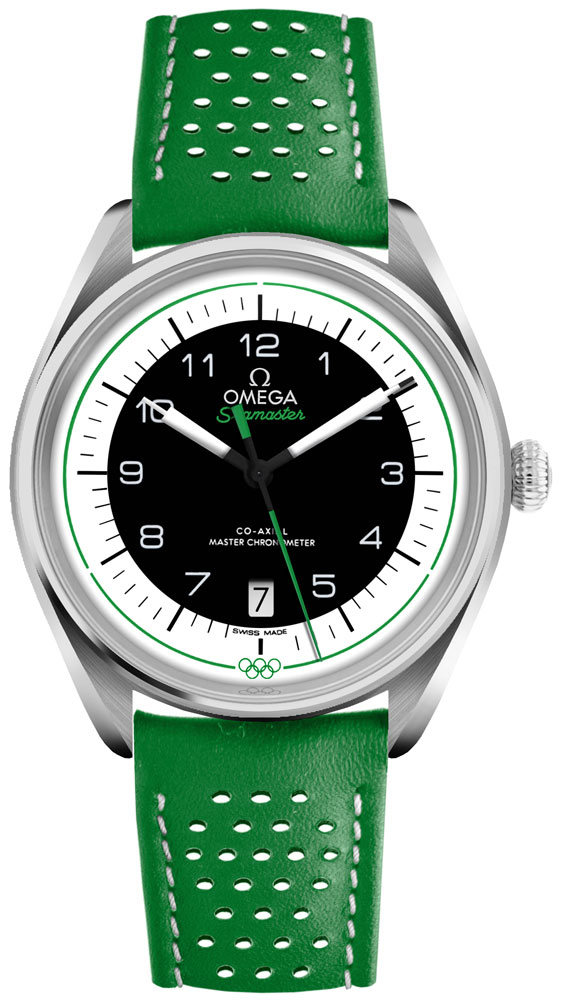 Omega Seamaster Self winding Automatic Chronometer White Black Mens Watch 52232402001005 