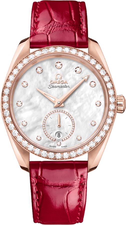 Omega Seamaster Aqua Terra Self Winding Automatic Pearl White Ladies Watch 22058382055002 