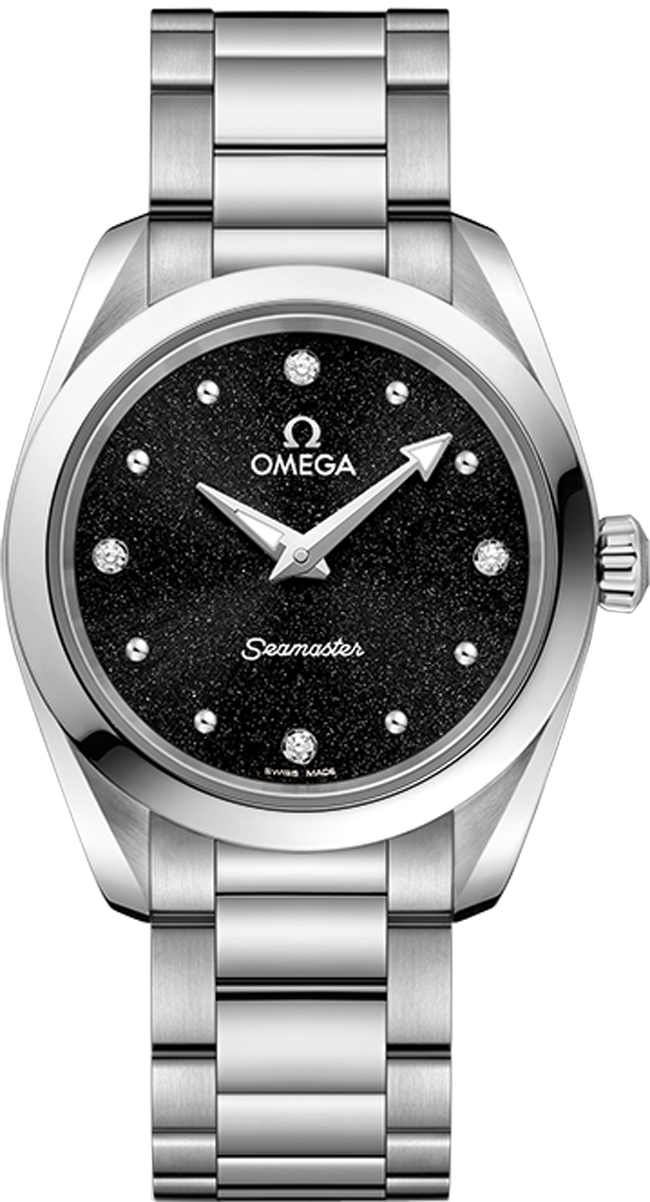 Omega Seamaster Aqua Terra Battery Operated Quartz Black Ladies Watch 22010286051001 
