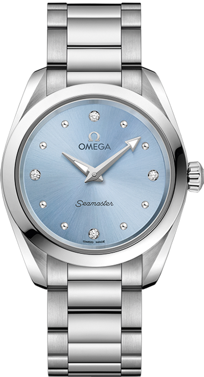 Omega Seamaster Aqua Terra Battery Operated Quartz Blue Watch 22010286053001 