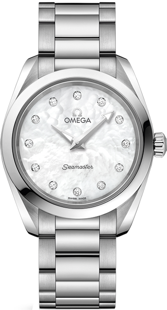 Omega Seamaster Aqua Terra Battery Operated Quartz White Watch 22010286055001 