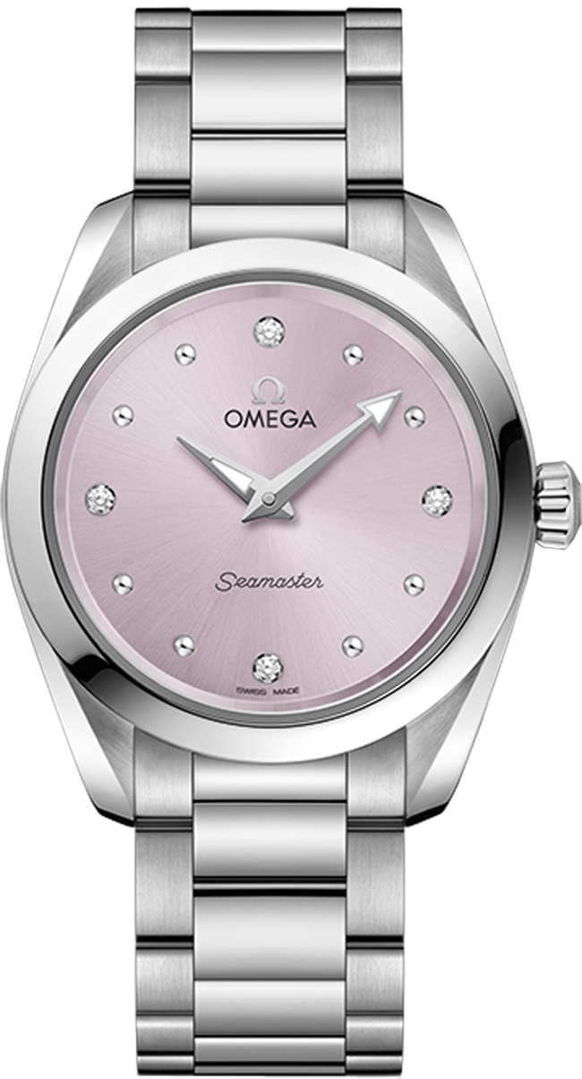 Omega Seamaster Aqua Terra Battery Operated Quartz Purple Ladies Watch 22010286060001 